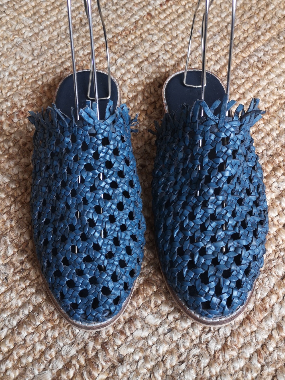 Free People blue woven leather flats - Picture 2 of 15